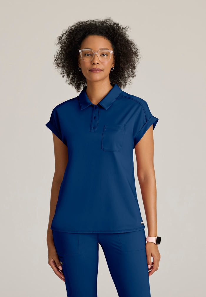 Renew Knit Top - Indigo - Grey's Anatomy Scrubs