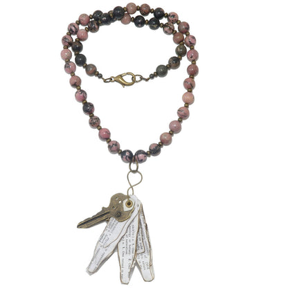 rhodonite necklace