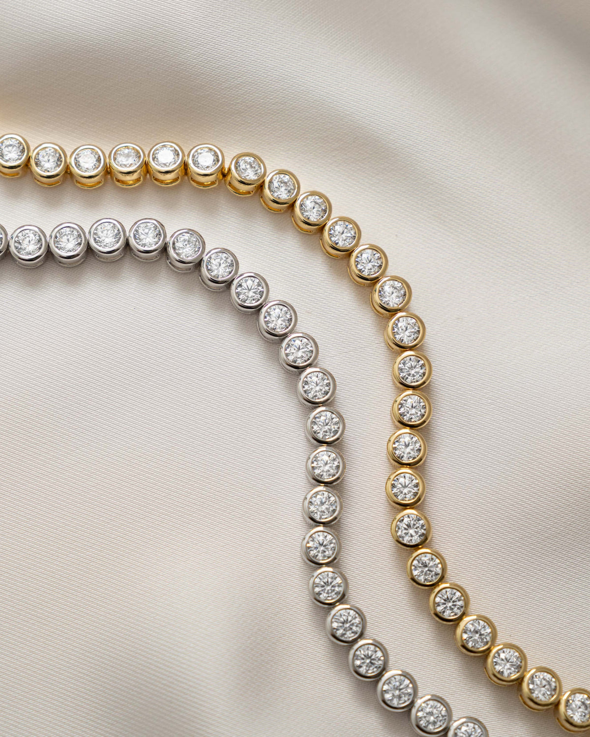 4mm Round Bezel Tennis Bracelet