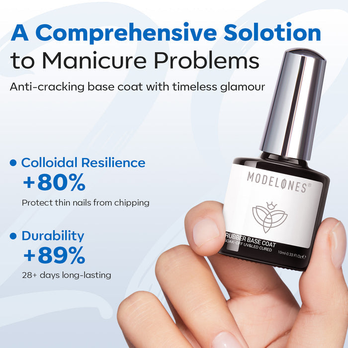 Rubber Base Coat 10ml Top&Base Coat MODELONES #clear