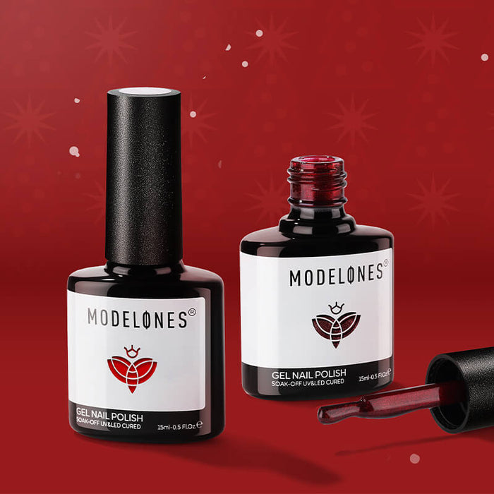 Ruby Romance - 2 Shades Gel Nail Polish Duo 15ml Gel Polish Set MODELONES #