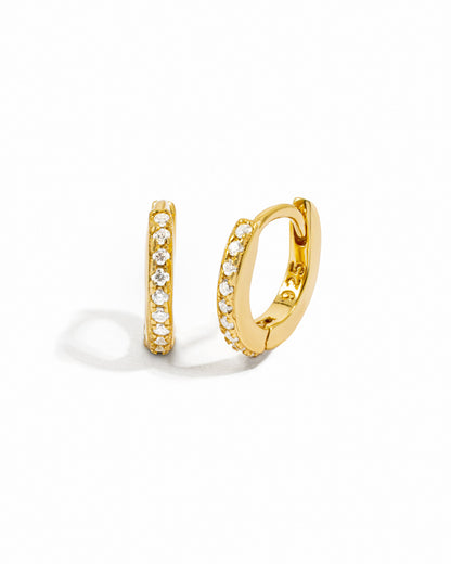 6mm CZ Huggie Hoops