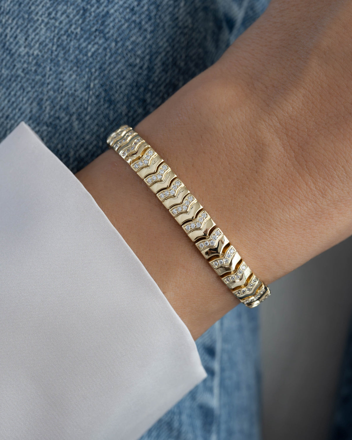 Chevron Chain Bracelet