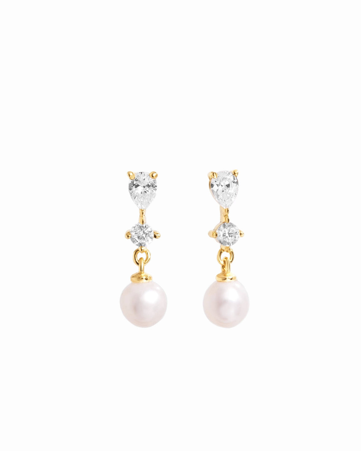 Small Pearl Drop Earrings