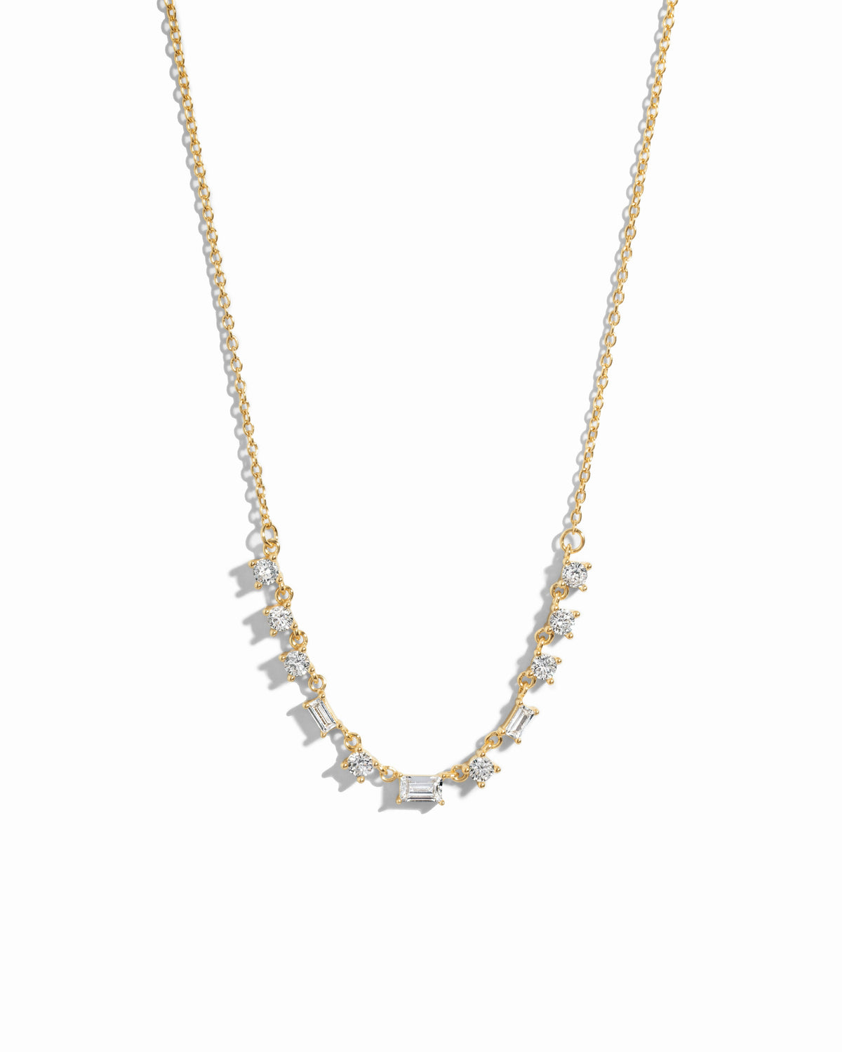 Baguette Line Necklace