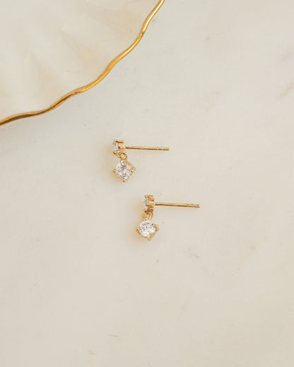 CZ Charm Studs