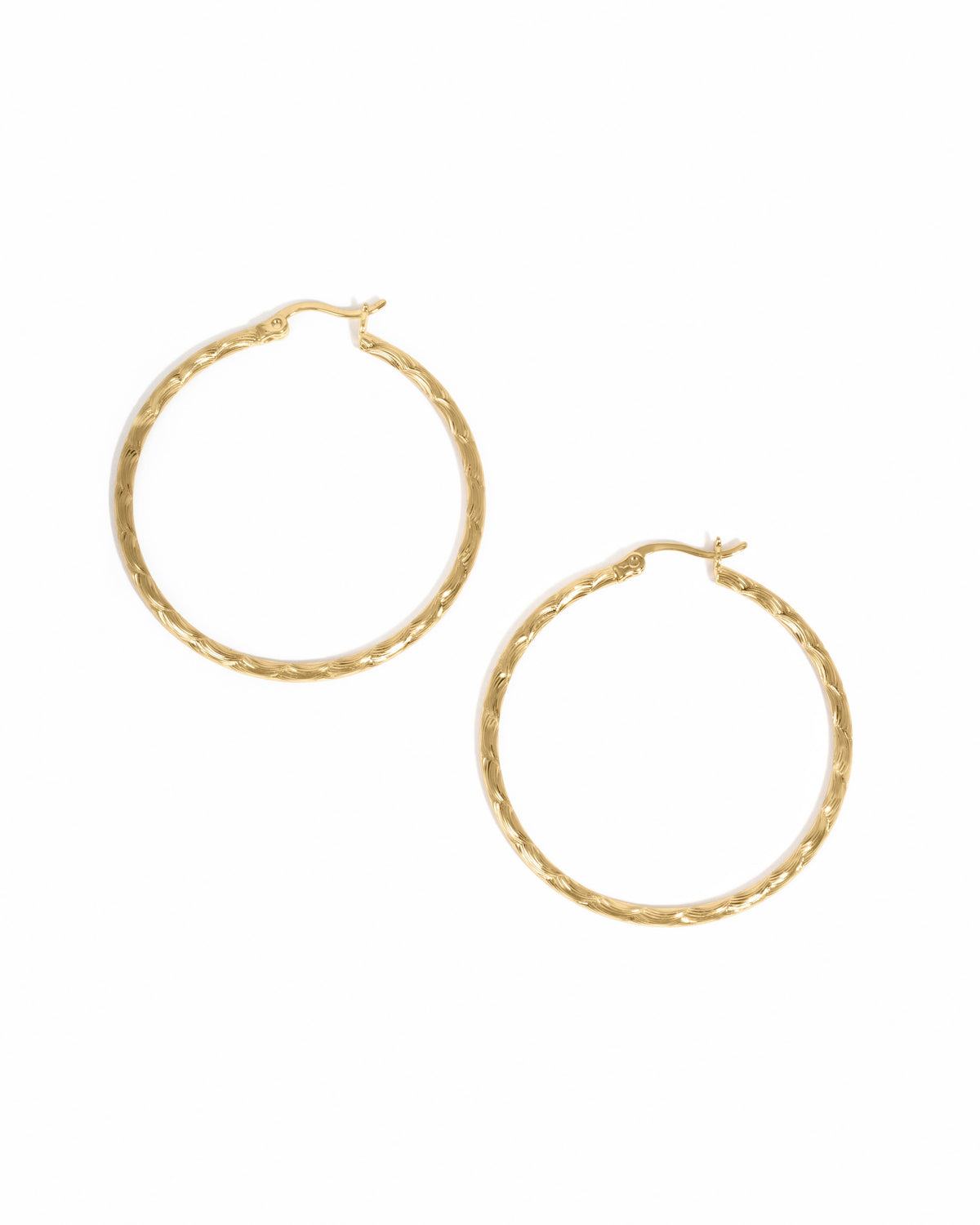 40mm Textured Hoops