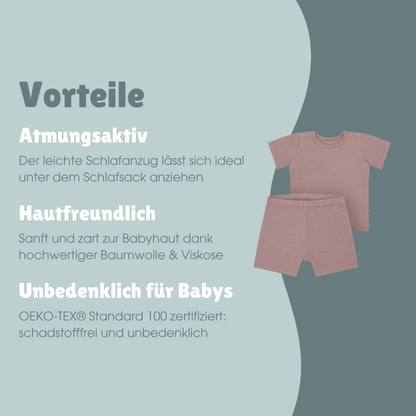 Schlafanzug kurz 2-teilig | Essential Berry
