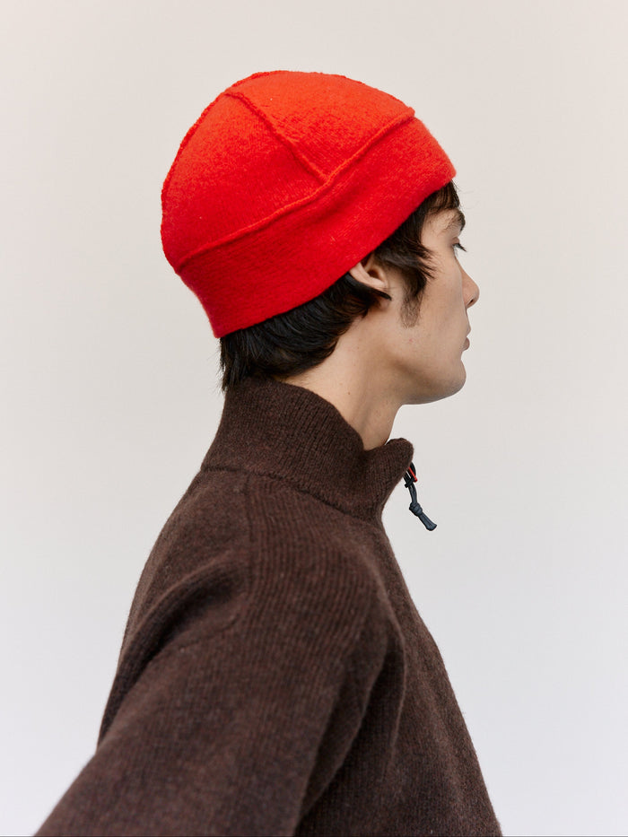 Schoni Red Felted Wool Hat