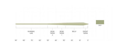 Scientific Anglers Frequency Trout GP fly line - detail view