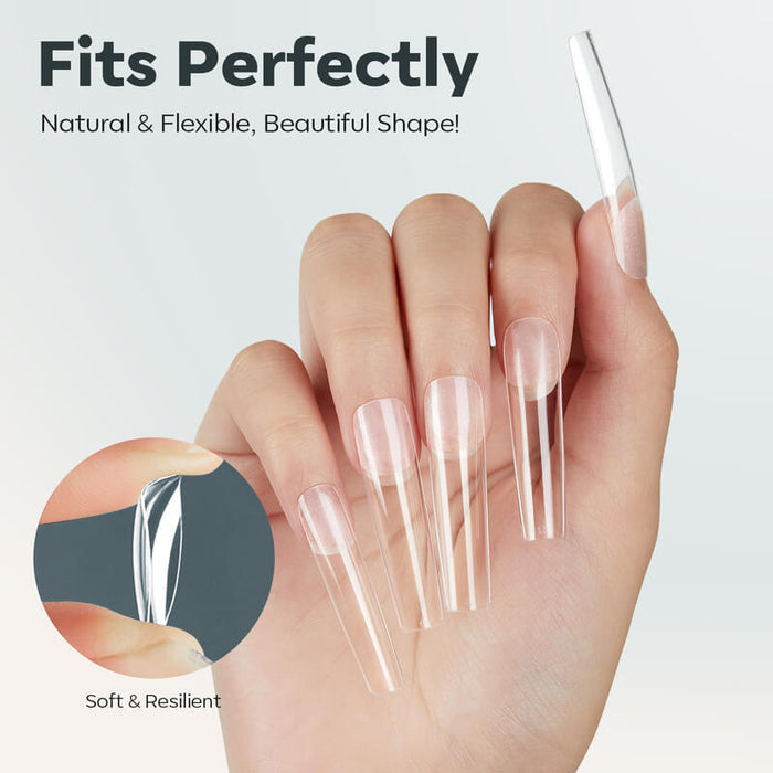 216 Pcs Semi-Frosted Nail Tips Nail Tip MODELONES #