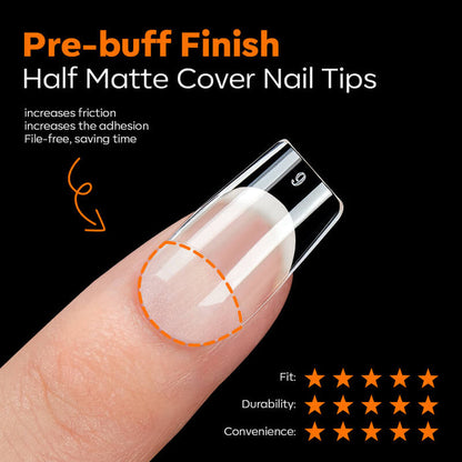 216 Pcs Semi-Frosted Nail Tips Nail Tip MODELONES #