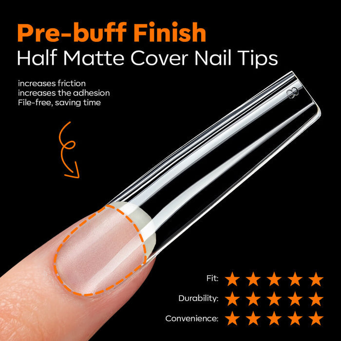 216 Pcs Semi-Frosted Nail Tips Nail Tip MODELONES #