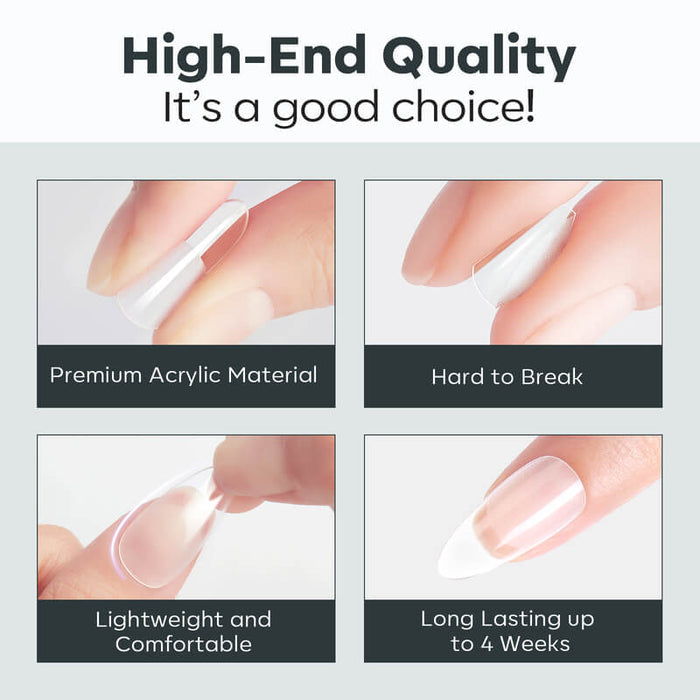 216 Pcs Semi-Frosted Nail Tips Nail Tip MODELONES #