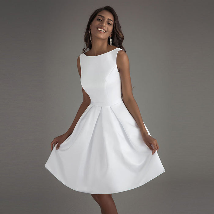 Short Prom Dress Backless A Line Short Evening Party Dress