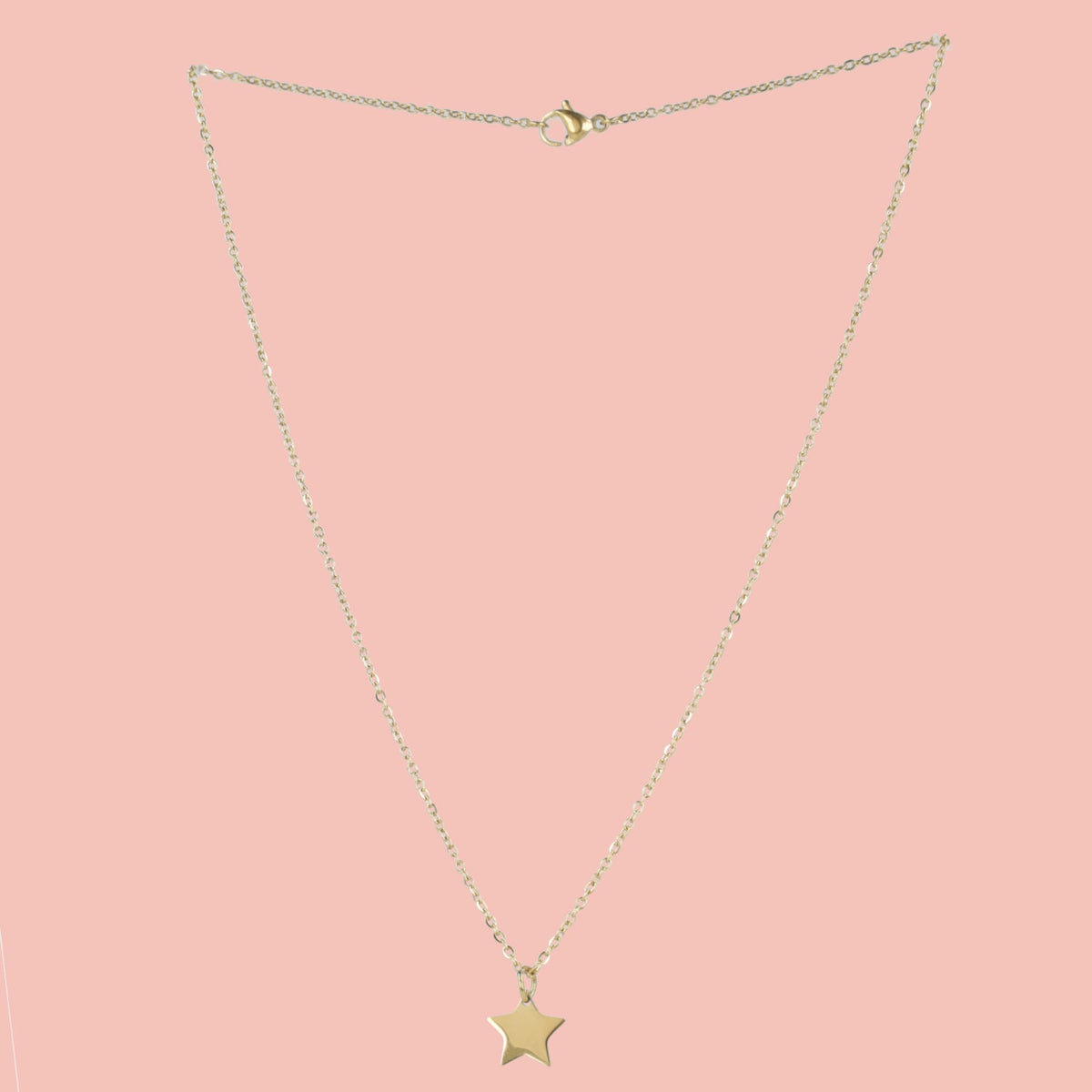 Simple Star Pendant Necklace (Gold Plated)