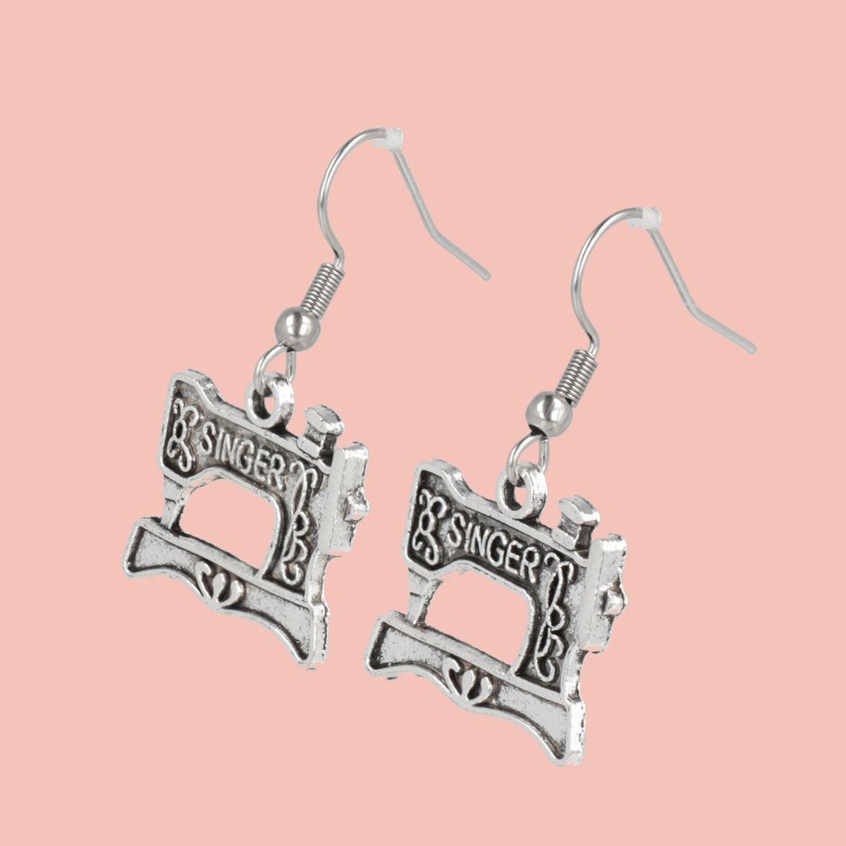 Singer Sewing Machine Earrings