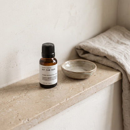Slow North Essential Oil, Of the Sea, styled at home