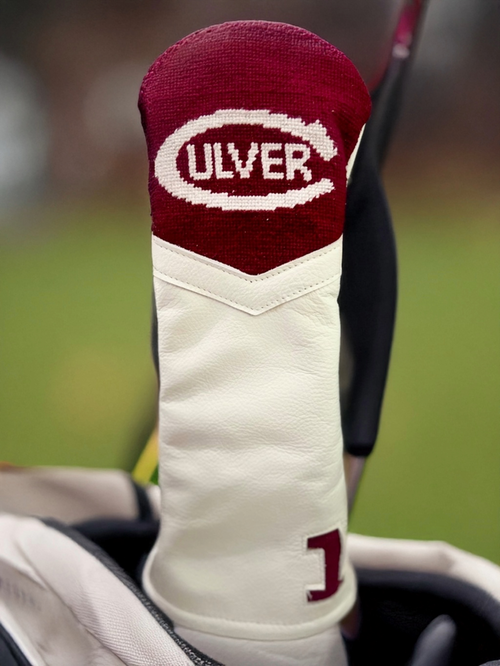 Smathers & Branson Golf Headcover - Driver Maroon / White