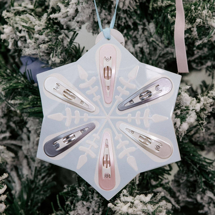 Snowflake Snap Clip Ornament Gift Set (6ct)