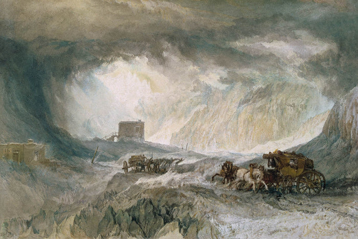 Snowstorm, Mont Cenis by Turner, 1820