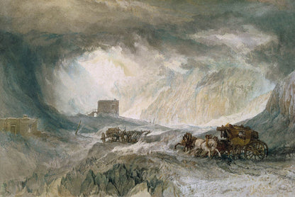 Snowstorm, Mont Cenis by Turner, 1820