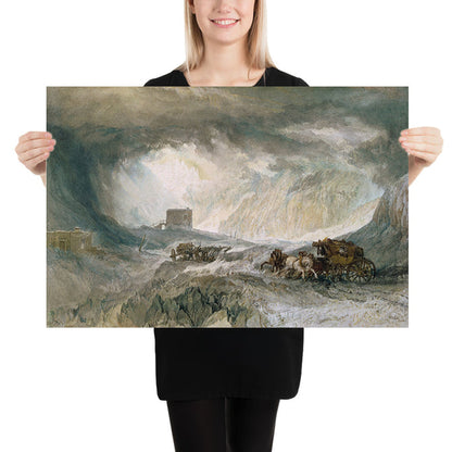 Snowstorm, Mont Cenis by Turner, 1820
