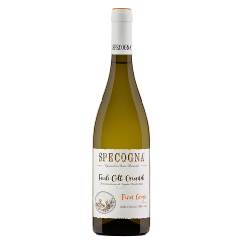 Specogna Pinot Grigio Ramato 2023 wine bottle with orange cap and label