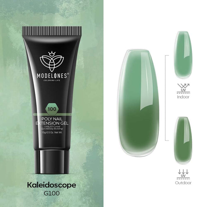Spring Green - Light Color Changing UV Poly Nail Gel (15g) Poly Nail Gel MODELONES #