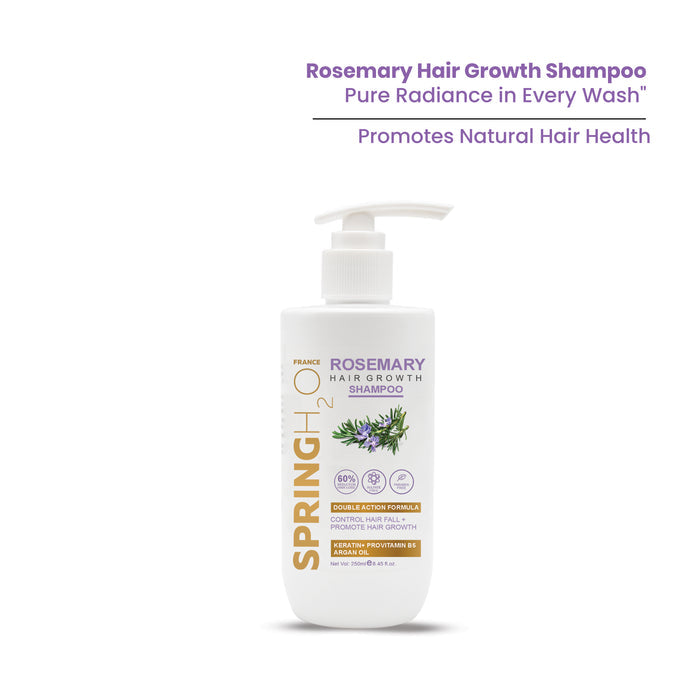 Spring H2O Rosemary Hair Growth Shampoo promotes natural hair health