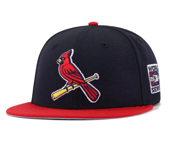 St. Louis Cardinals Navy Blue and Red Bird Logo 2006 World Series