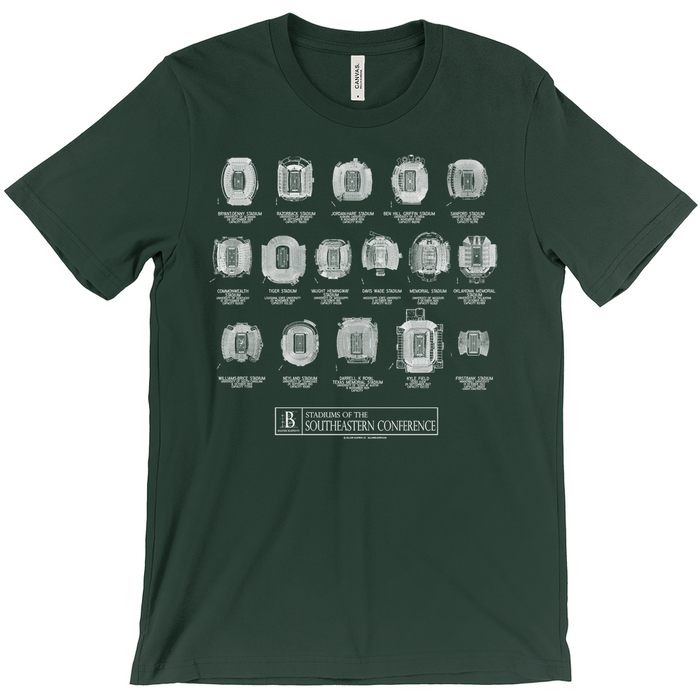 Stadiums of the SEC Unisex T-Shirts