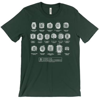 Stadiums of the SEC Unisex T-Shirts