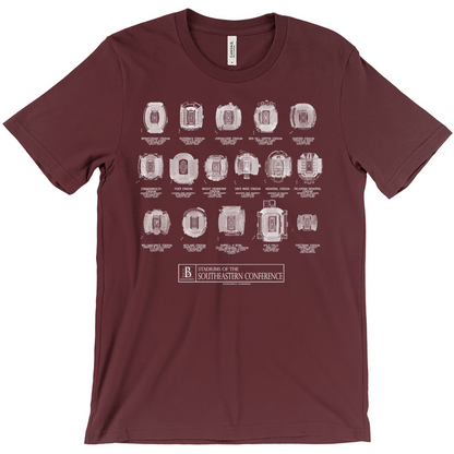Stadiums of the SEC Unisex T-Shirts