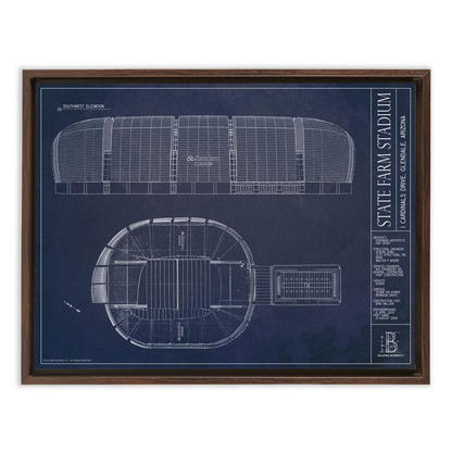 Framed Canvas - Small - Walnut