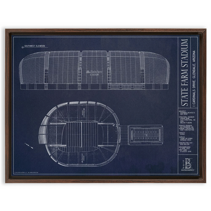 Framed Canvas - Large - Walnut