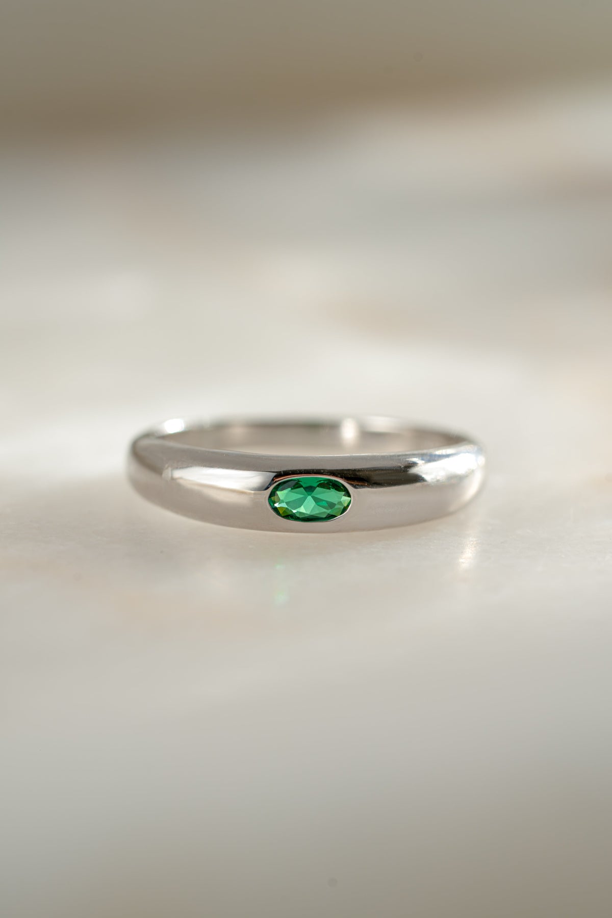 Emerald Dome Ring