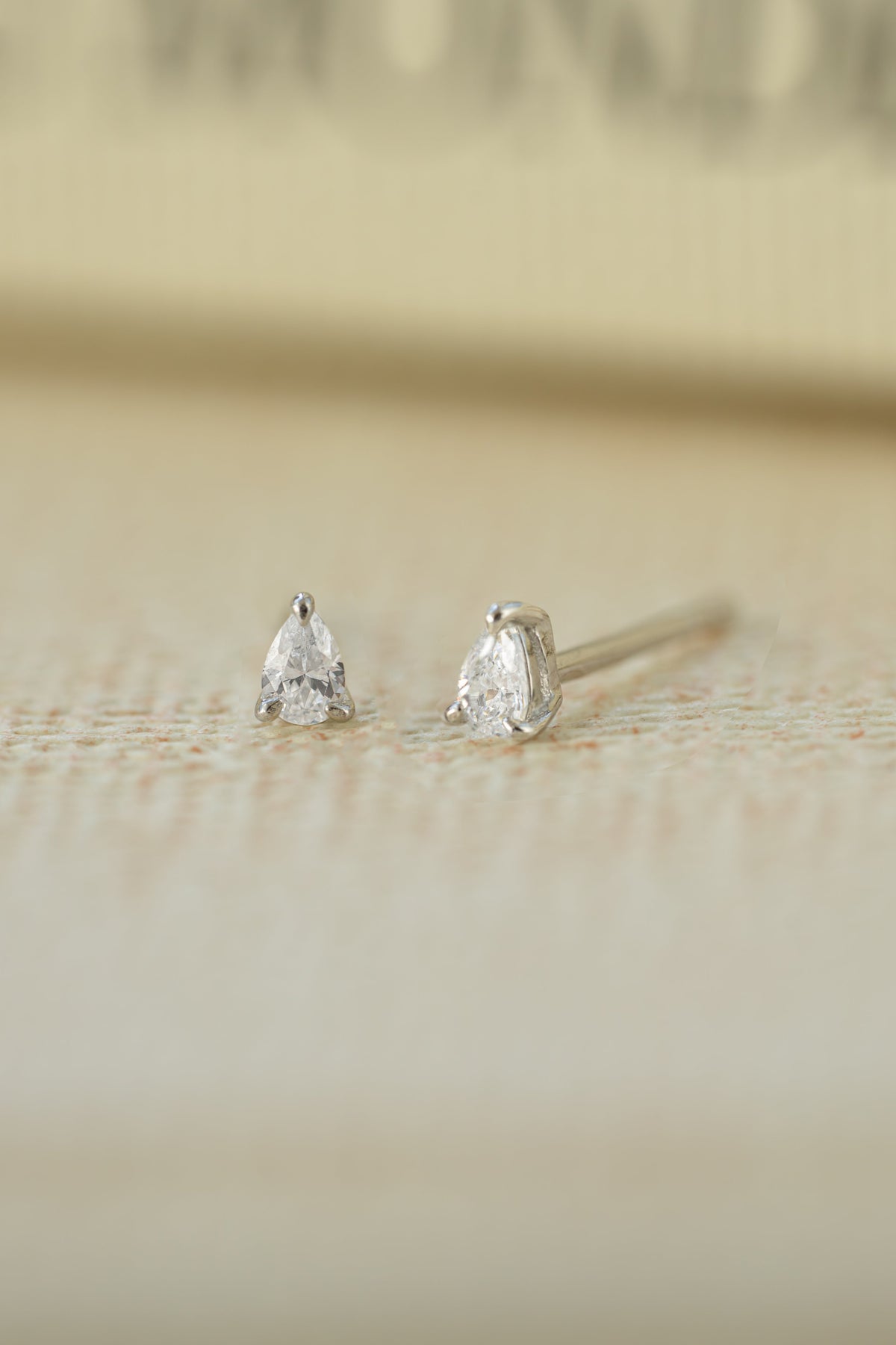 2x3mm Pear Studs (Multiple Sizes Available)