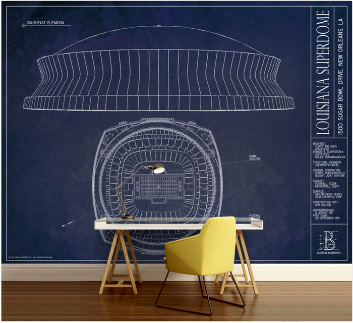 Superdome Wall Mural
