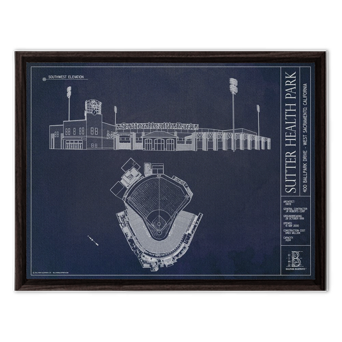 Framed Canvas - Small - Walnut