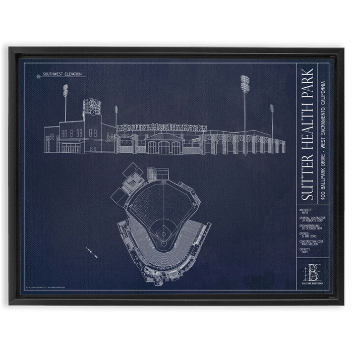 Framed Canvas - Large - Black