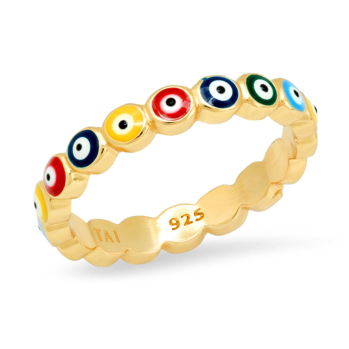 Enamel Evil Eye Ring