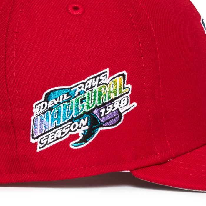 Tampa Bay Rays Red 1998 inaugural Season Grey uv