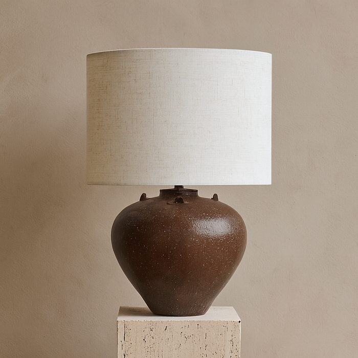 Textured Stoneware Table Lamp