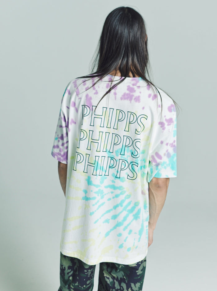 Tie Dye Essential Jersey Oversized Smiley T- Shirt