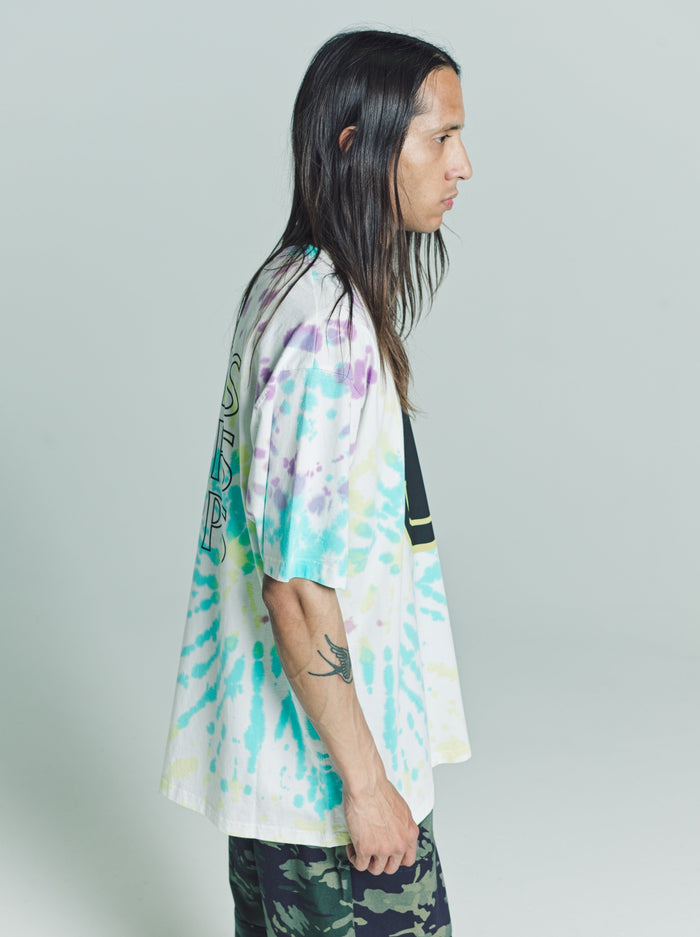 Tie Dye Essential Jersey Oversized Smiley T- Shirt
