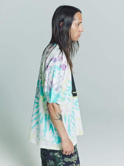 Tie Dye Essential Jersey Oversized Smiley T- Shirt