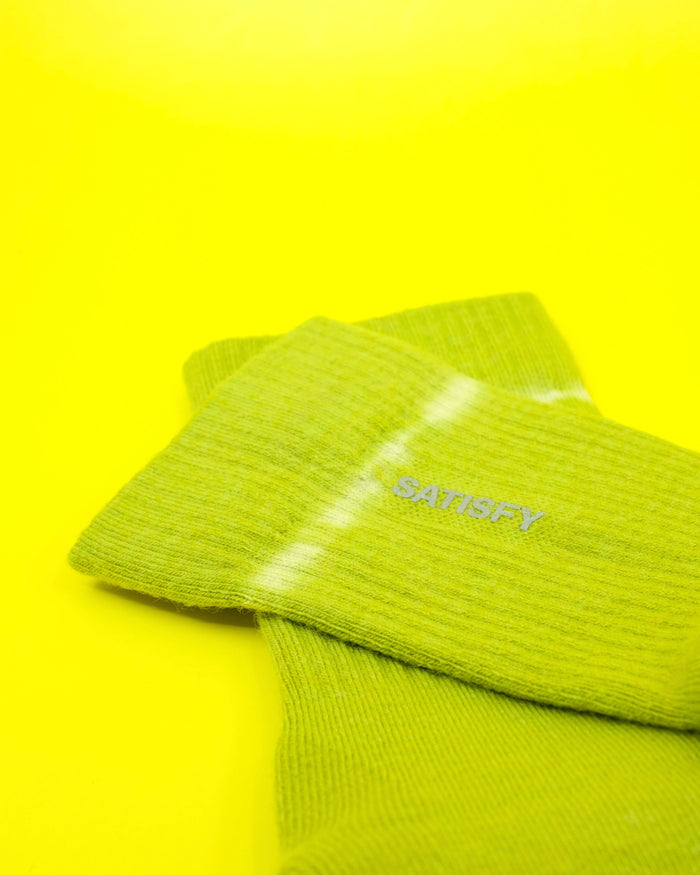 Tie-Dye Grenoble Green Merino Nylon Tube Socks