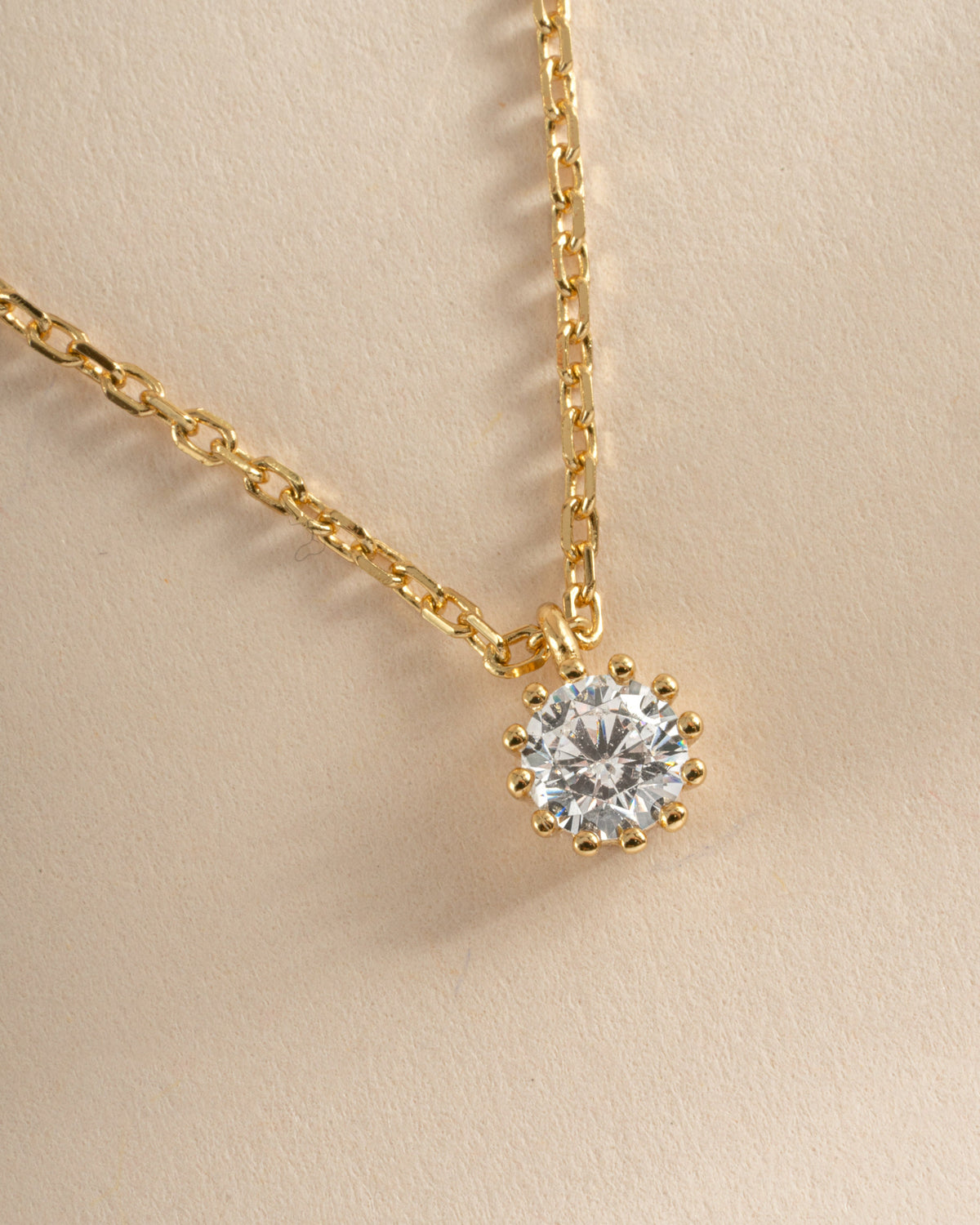 Tiny Bezel Pendant Necklace