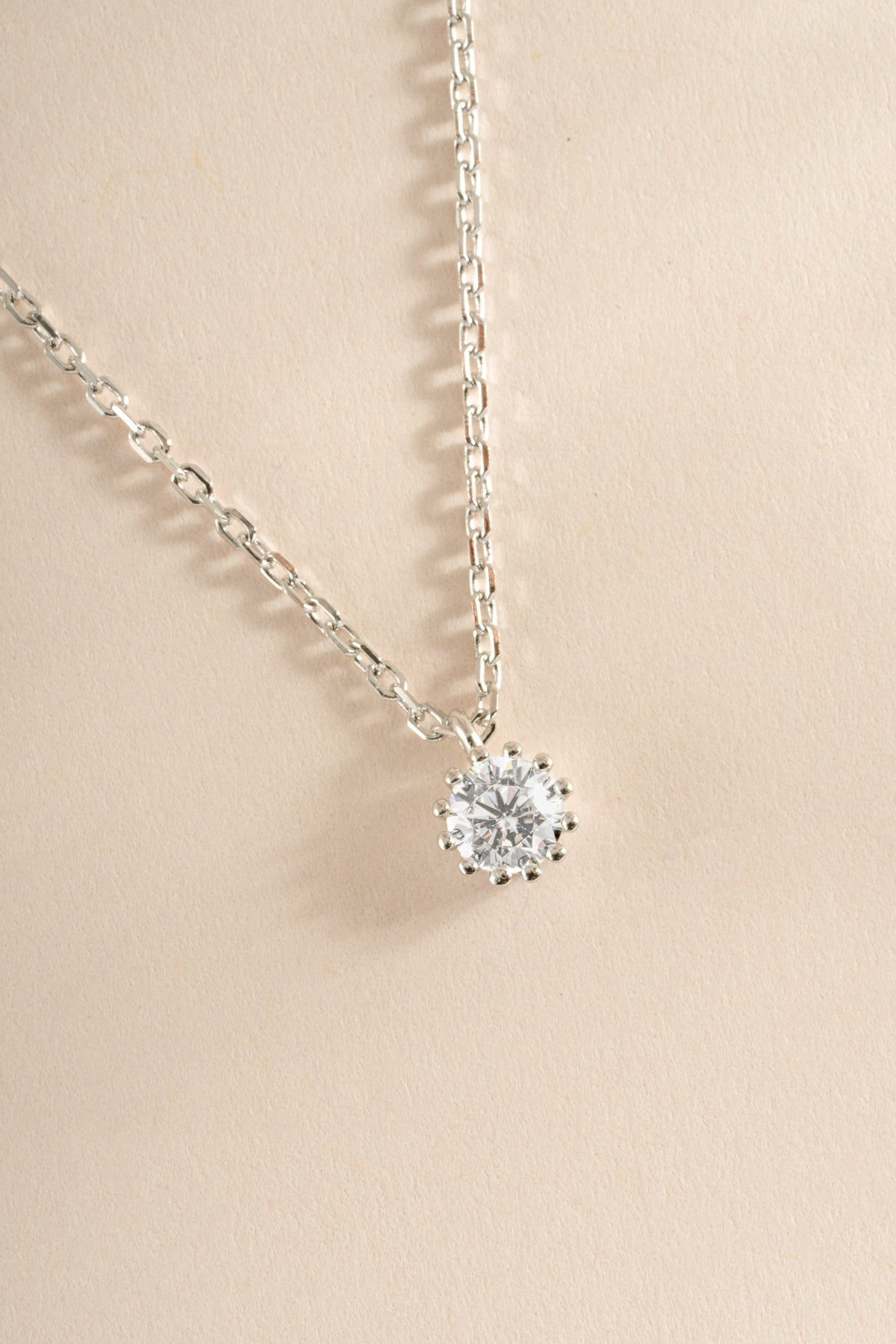 Tiny Bezel Pendant Necklace